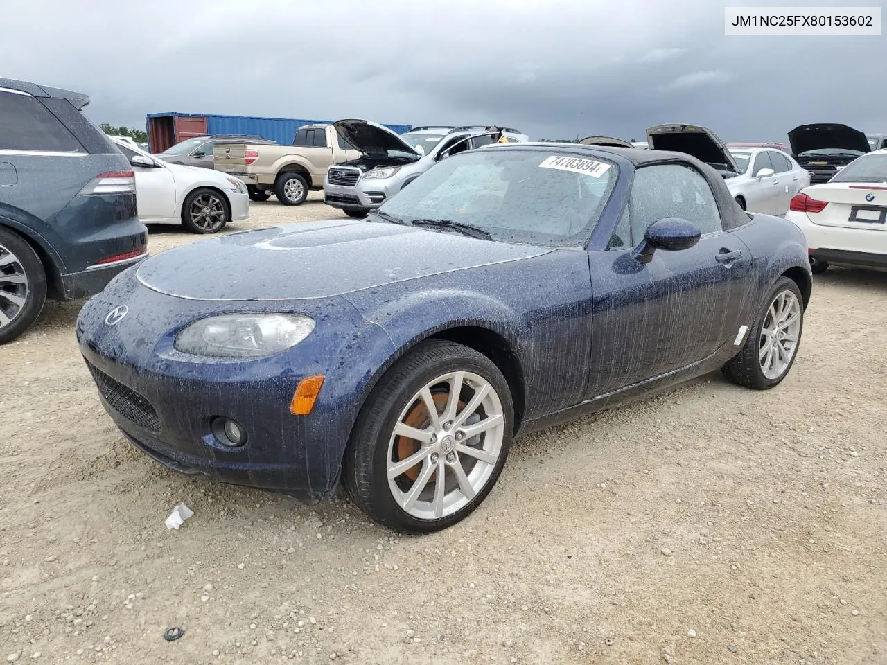 2008 Mazda Mx-5 Miata VIN: JM1NC25FX80153602 Lot: 74703894