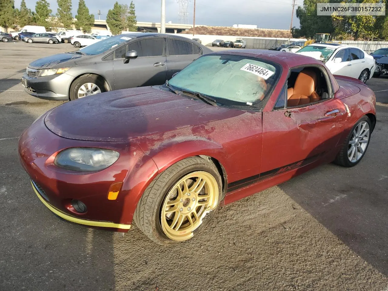 2008 Mazda Mx-5 Miata VIN: JM1NC26F380157232 Lot: 76624464