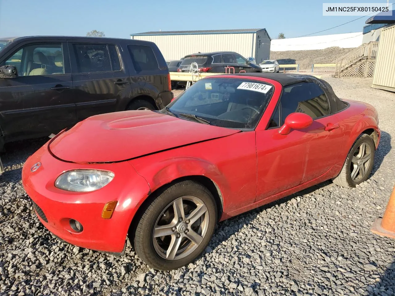 2008 Mazda Mx-5 Miata VIN: JM1NC25FX80150425 Lot: 77981674