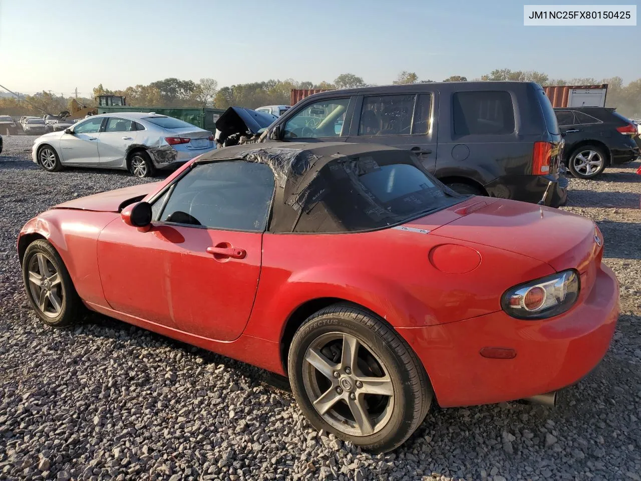 2008 Mazda Mx-5 Miata VIN: JM1NC25FX80150425 Lot: 77981674