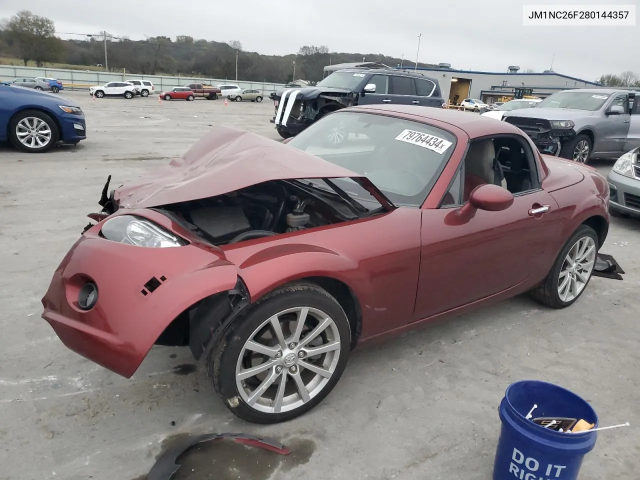 2008 Mazda Mx-5 Miata VIN: JM1NC26F280144357 Lot: 79764434