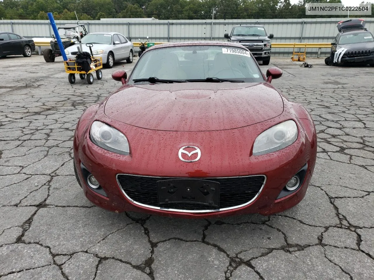 2012 Mazda Mx-5 Miata VIN: JM1NC2PF1C0222604 Lot: 71985004