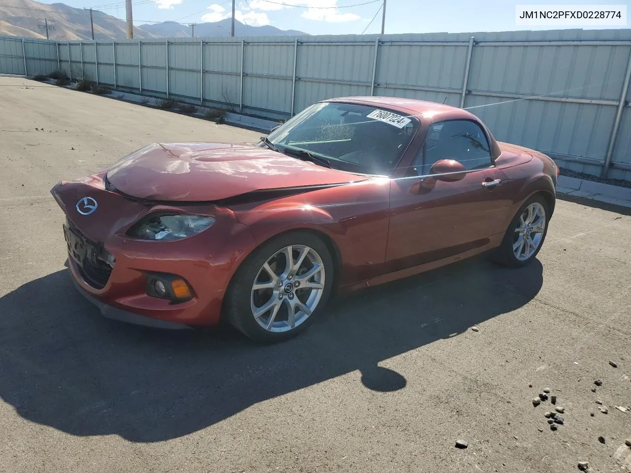 2013 Mazda Mx-5 Miata Grand Touring VIN: JM1NC2PFXD0228774 Lot: 76007024