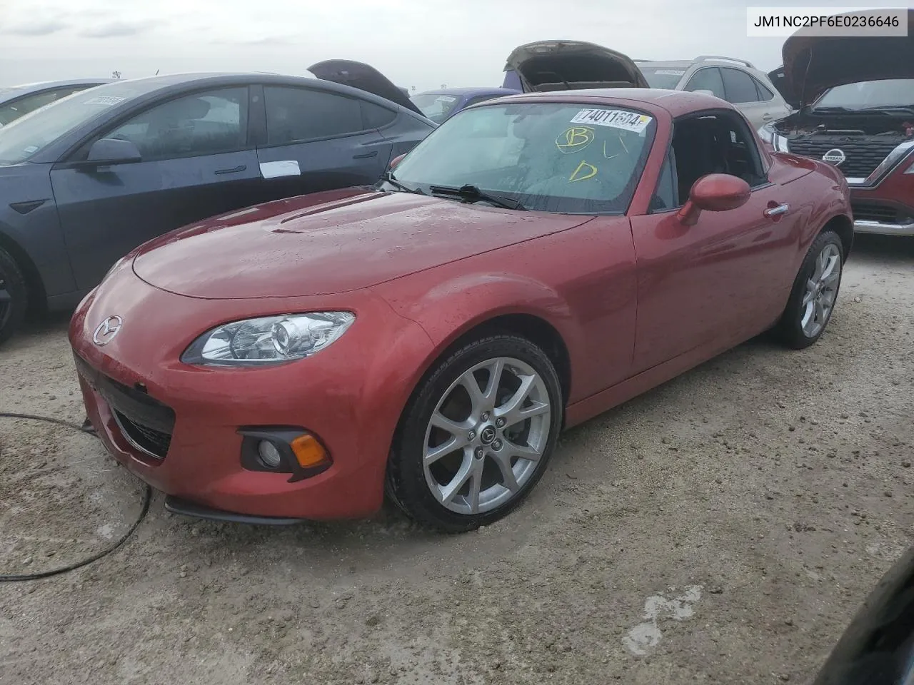 2014 Mazda Mx-5 Miata Grand Touring VIN: JM1NC2PF6E0236646 Lot: 74011604