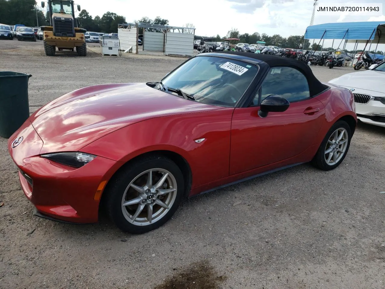 2016 Mazda Mx-5 Miata Sport VIN: JM1NDAB72G0114943 Lot: 74128034