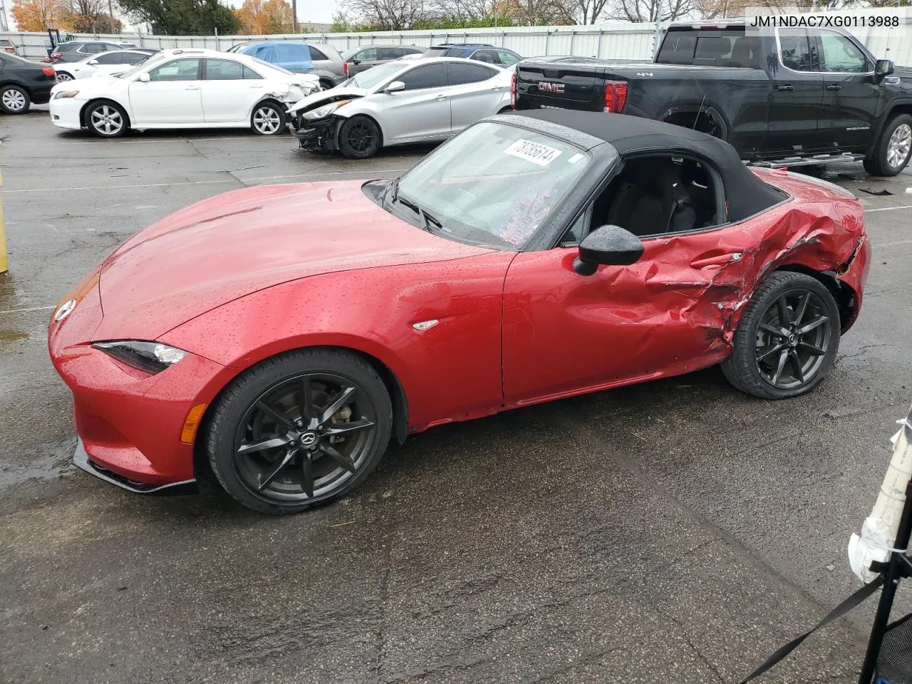 2016 Mazda Mx-5 Miata Club VIN: JM1NDAC7XG0113988 Lot: 78785614