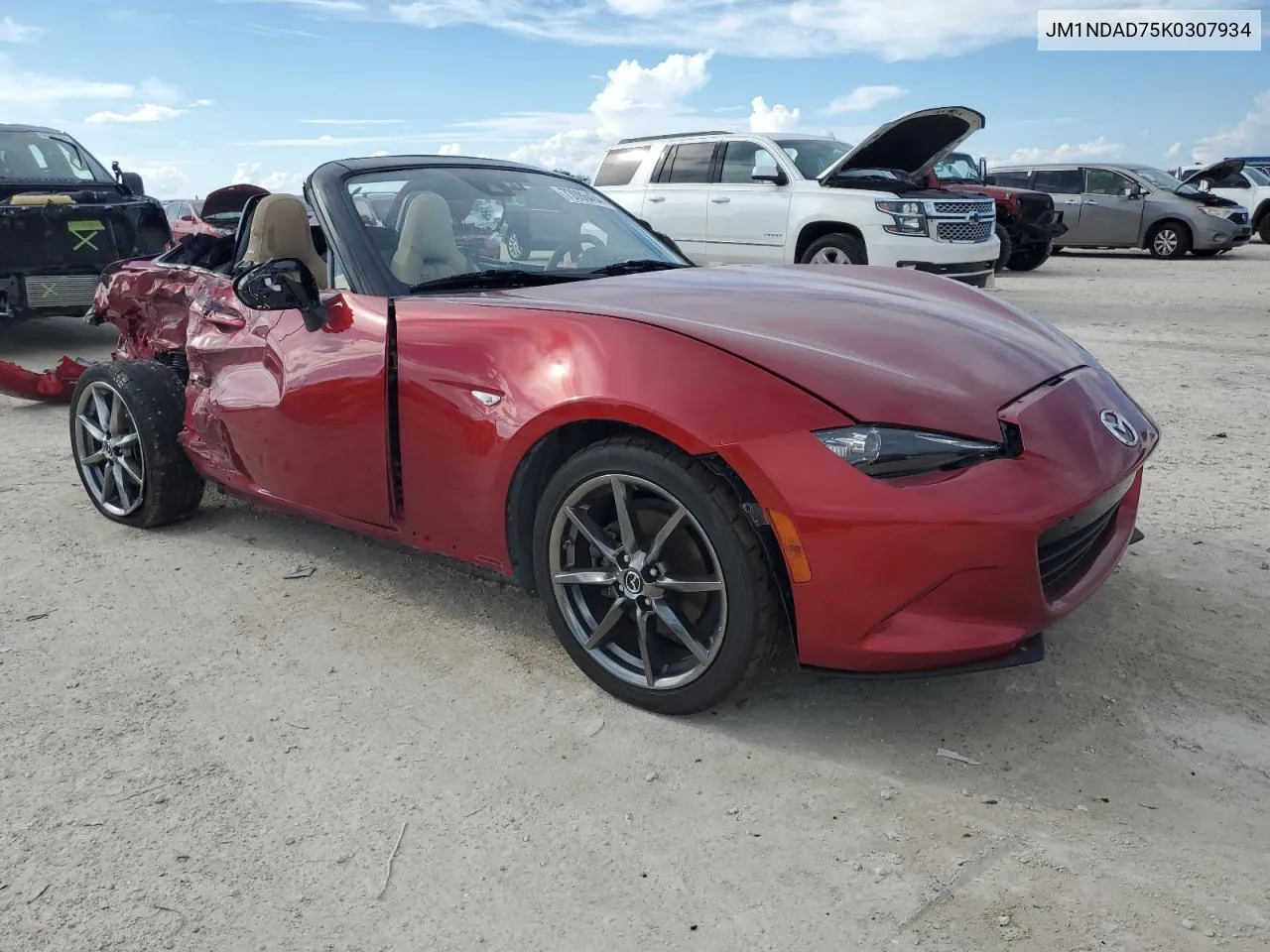 2019 Mazda Mx-5 Miata Grand Touring VIN: JM1NDAD75K0307934 Lot: 73086464