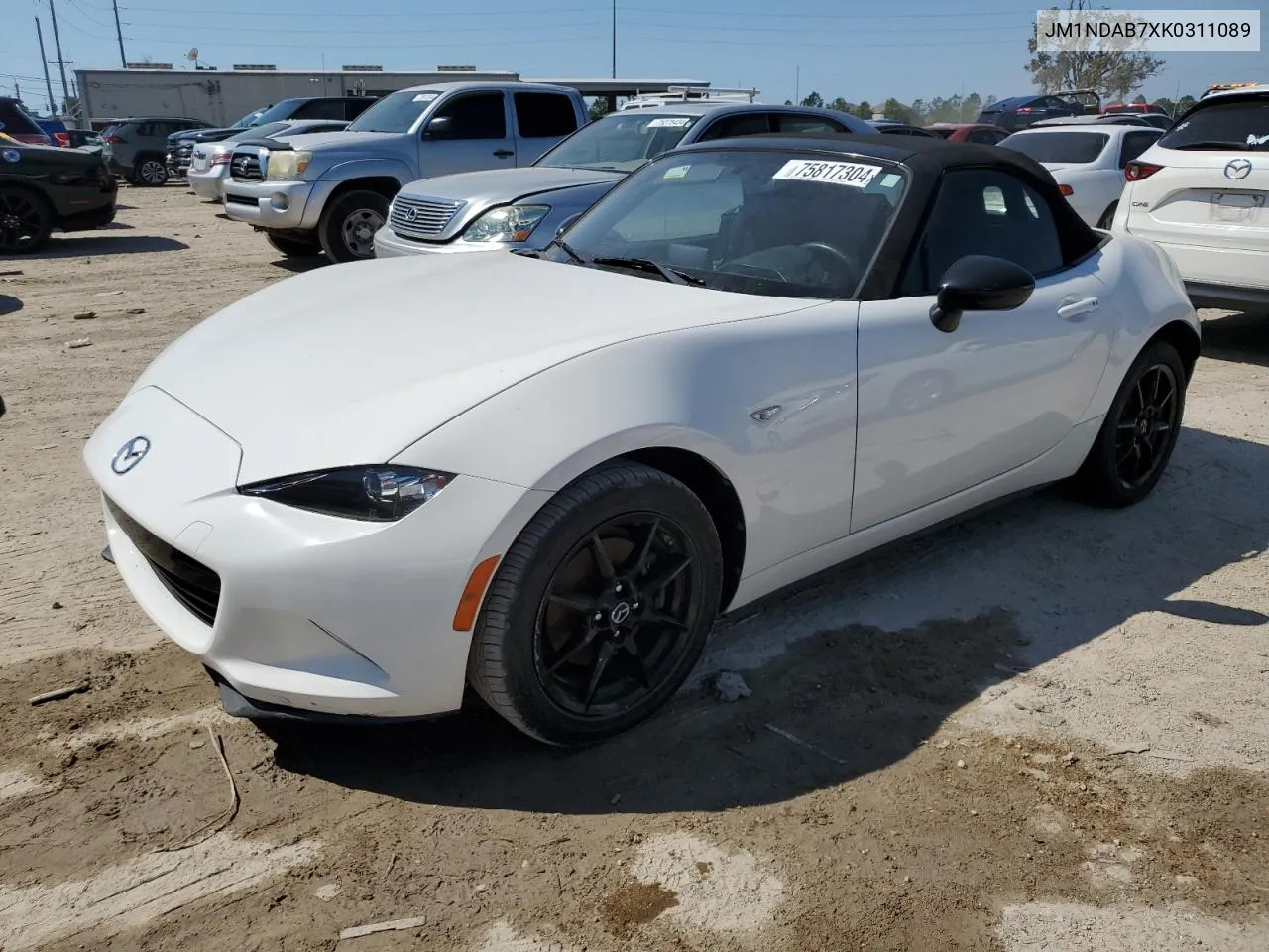 2019 Mazda Mx-5 Miata Sport VIN: JM1NDAB7XK0311089 Lot: 75817304