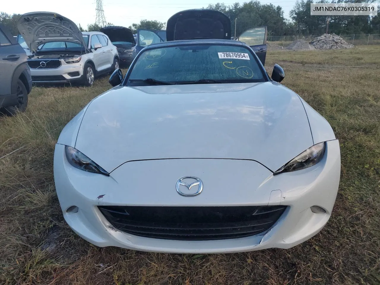 2019 Mazda Mx-5 Miata VIN: JM1NDAC76K0305319 Lot: 81431014