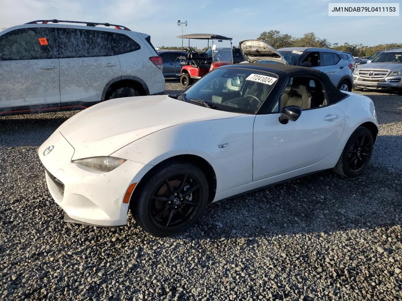 2020 Mazda Mx-5 Miata Sport VIN: JM1NDAB79L0411153 Lot: 77241024