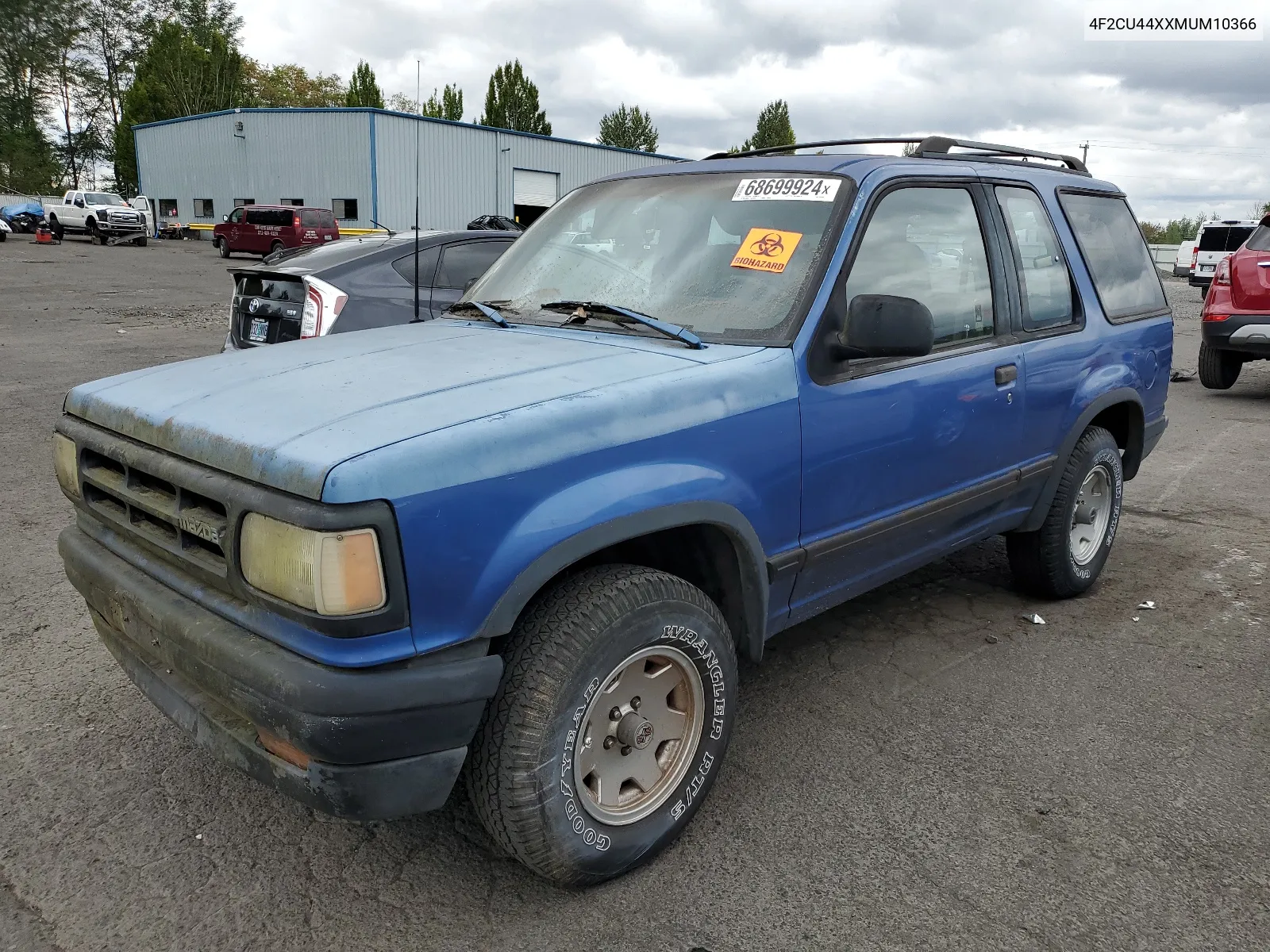 1991 Mazda Navajo Lx VIN: 4F2CU44XXMUM10366 Lot: 68699924