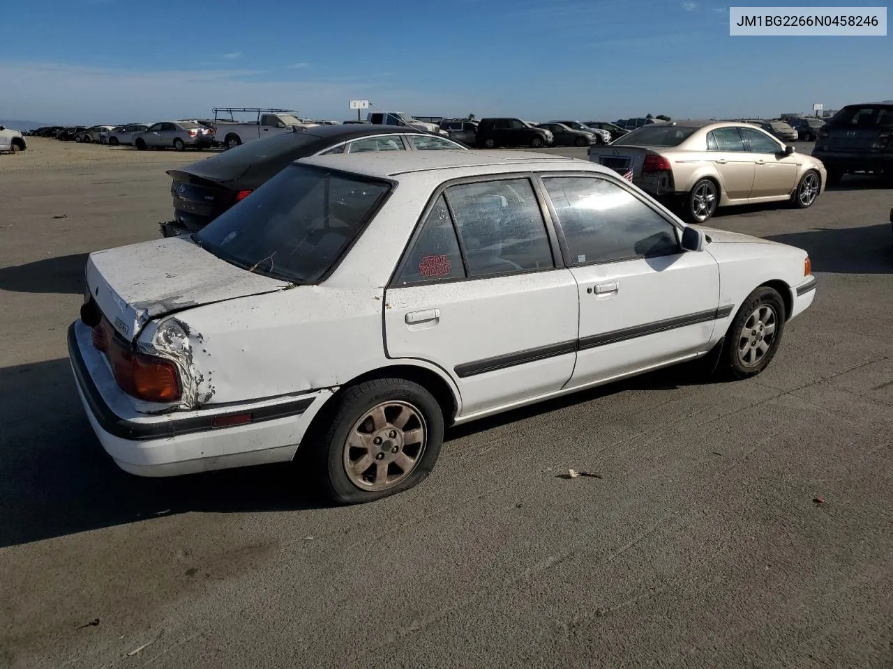 1992 Mazda Protege Lx VIN: JM1BG2266N0458246 Lot: 75692514