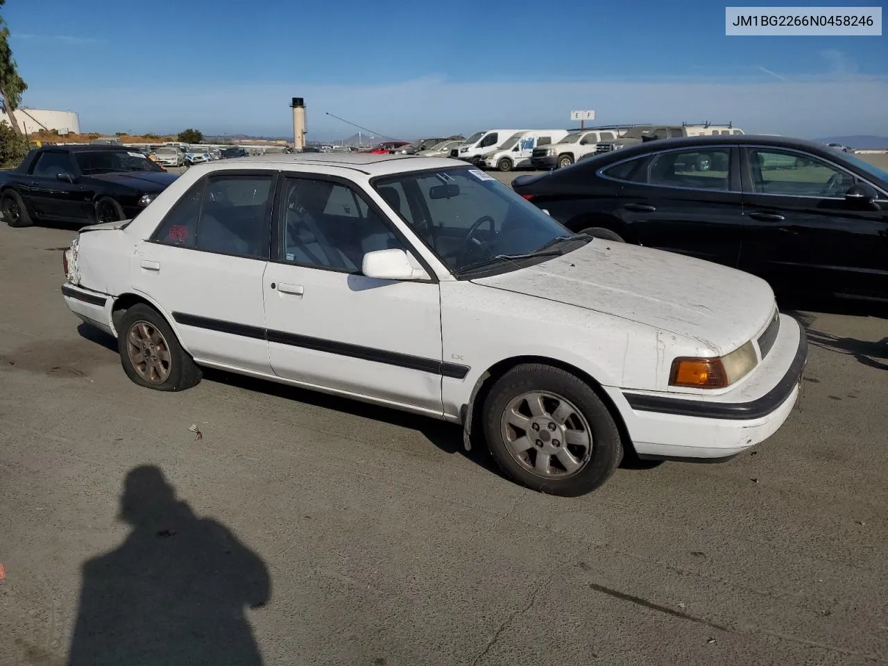 1992 Mazda Protege Lx VIN: JM1BG2266N0458246 Lot: 75692514