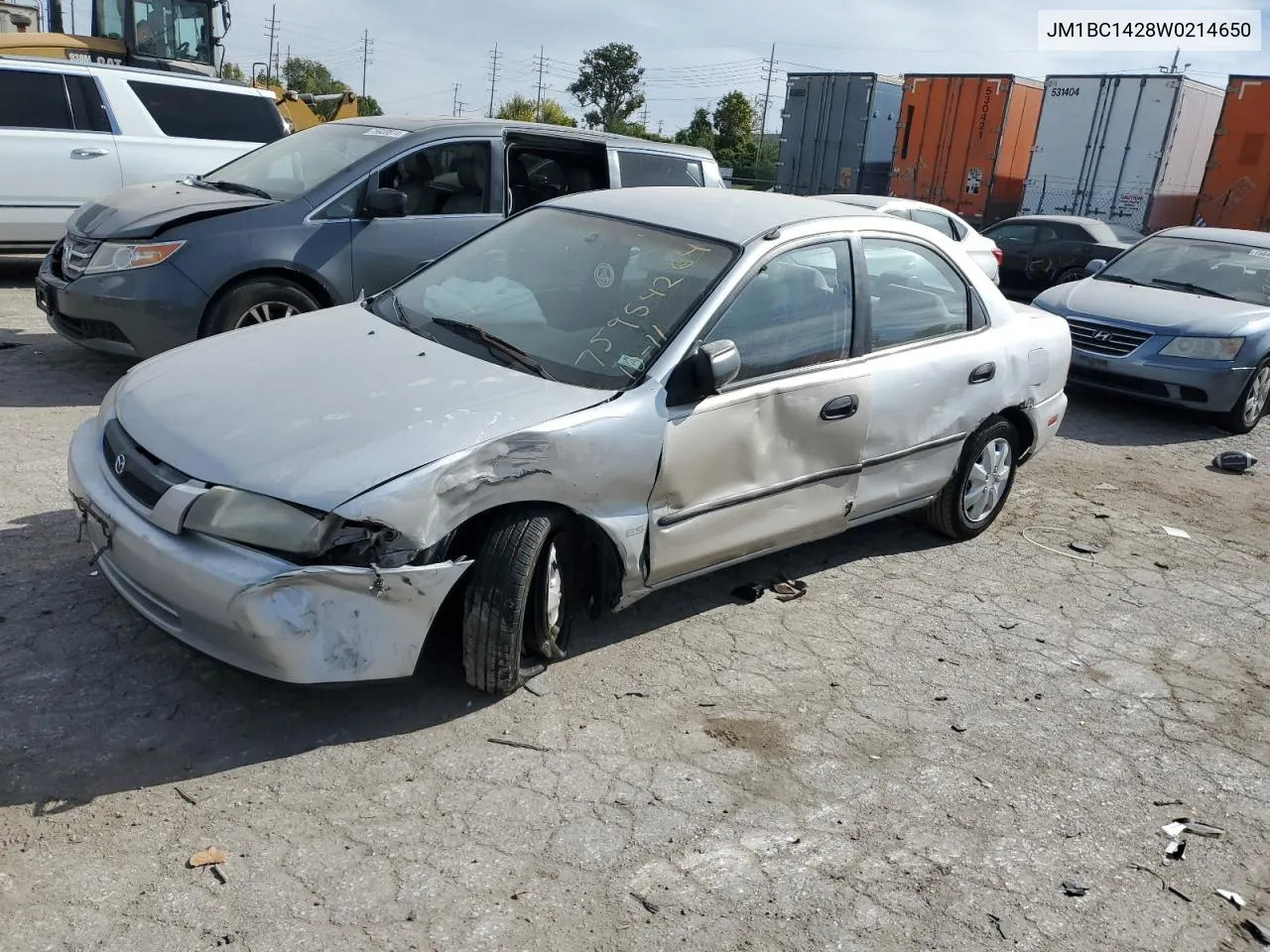 1998 Mazda Protege Lx VIN: JM1BC1428W0214650 Lot: 75954264