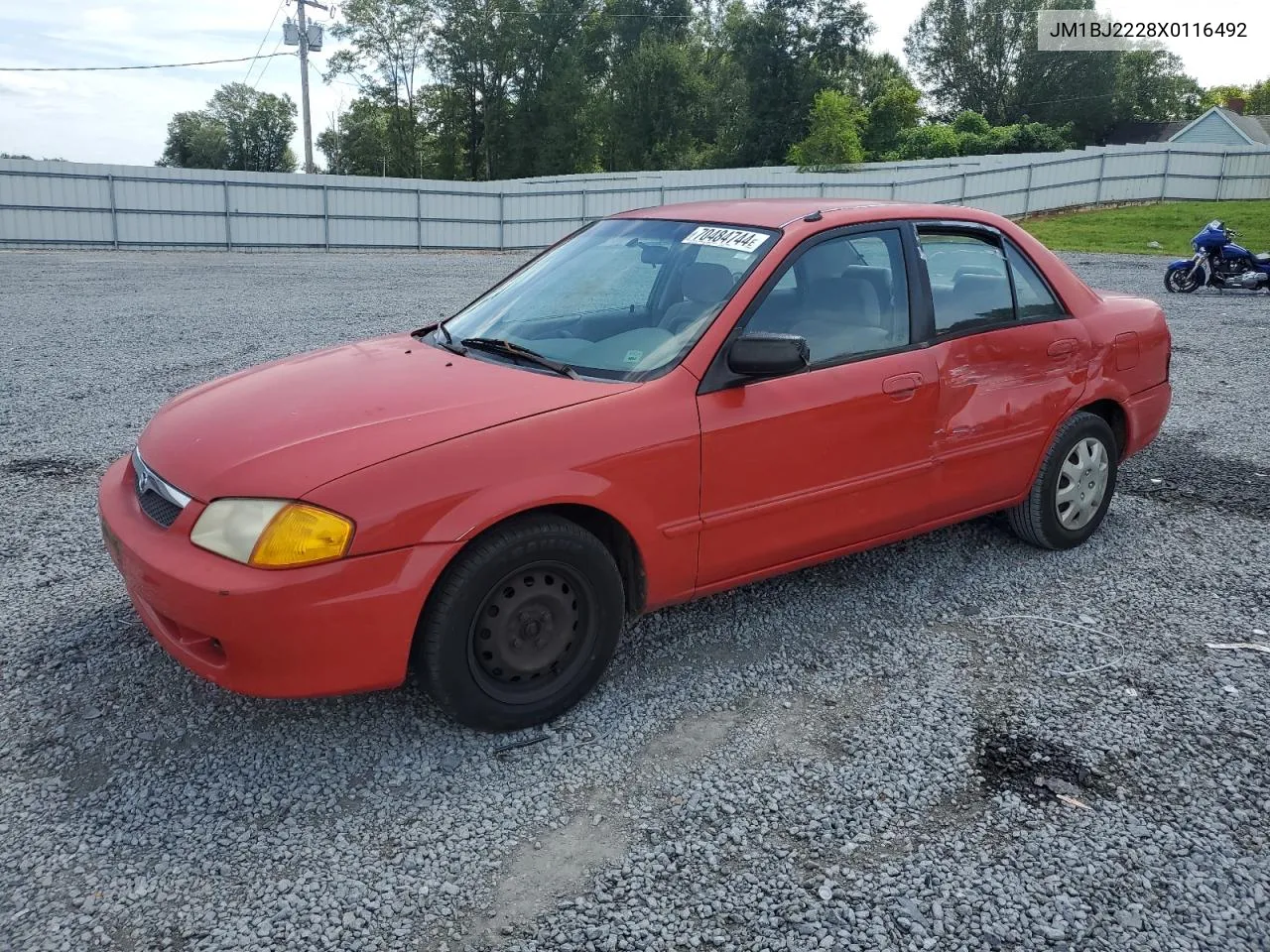 1999 Mazda Protege Dx VIN: JM1BJ2228X0116492 Lot: 70484744