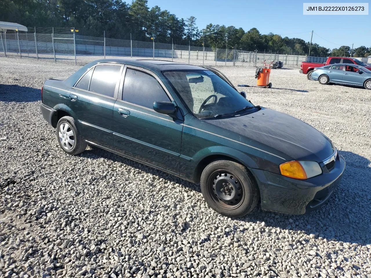 1999 Mazda Protege Dx VIN: JM1BJ2222X0126273 Lot: 75479364