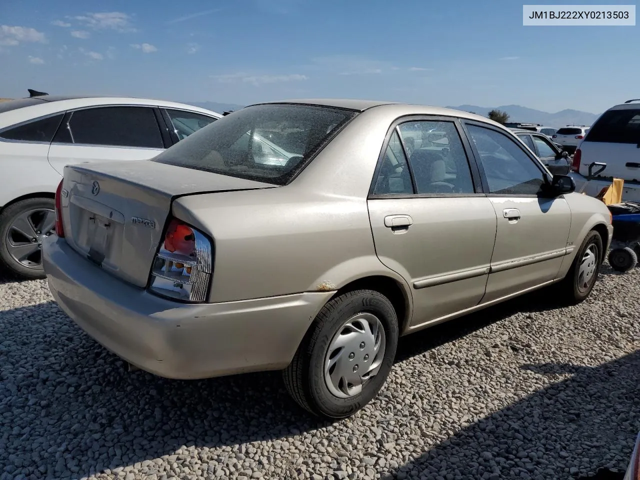 2000 Mazda Protege Dx VIN: JM1BJ222XY0213503 Lot: 69325014