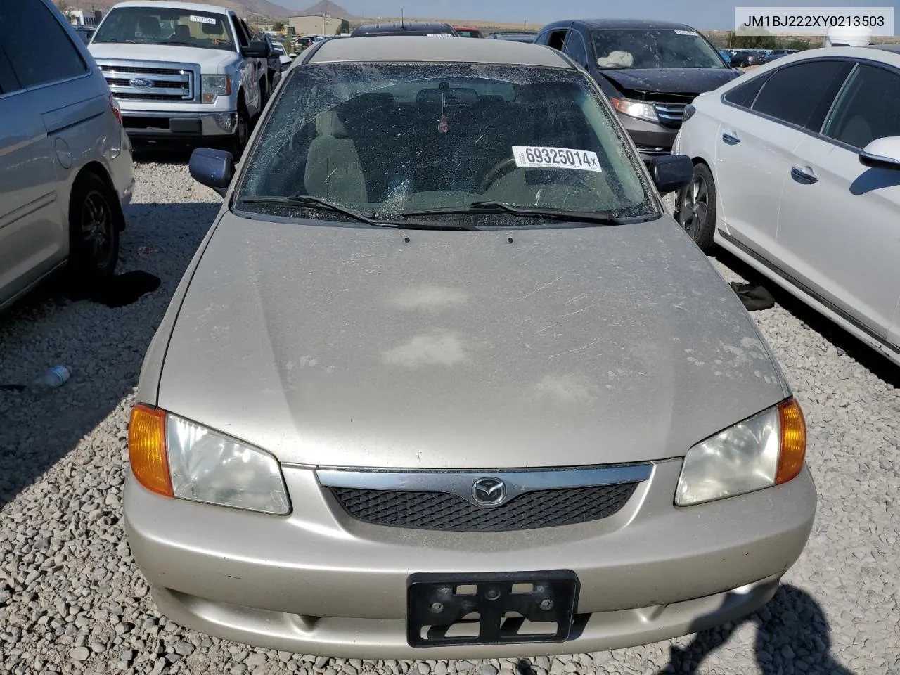 2000 Mazda Protege Dx VIN: JM1BJ222XY0213503 Lot: 69325014