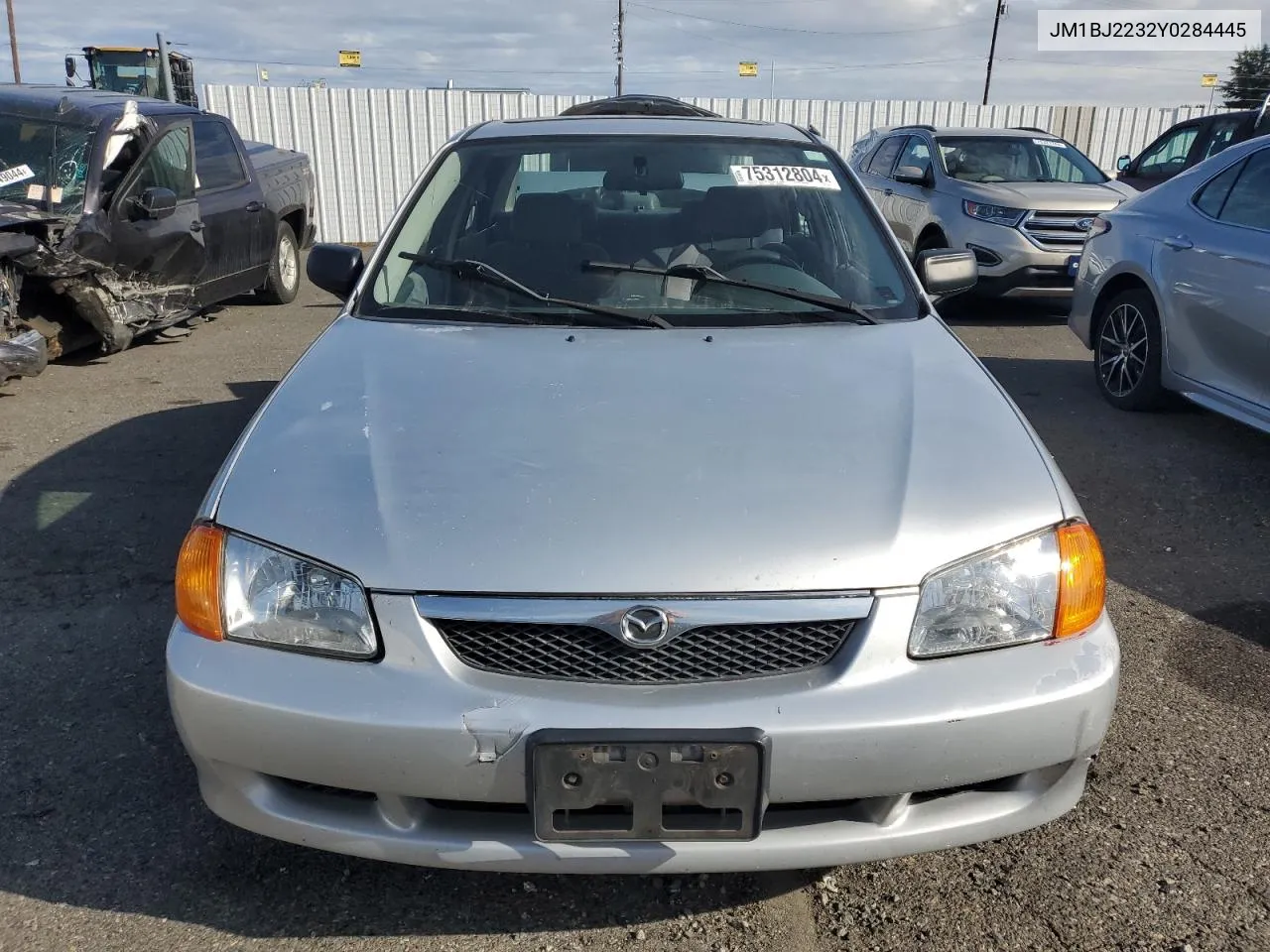 2000 Mazda Protege Es VIN: JM1BJ2232Y0284445 Lot: 75312804