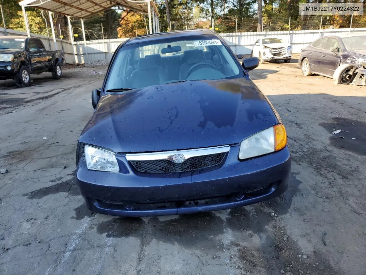 2000 Mazda Protege Es VIN: JM1BJ2217Y0224322 Lot: 78392694