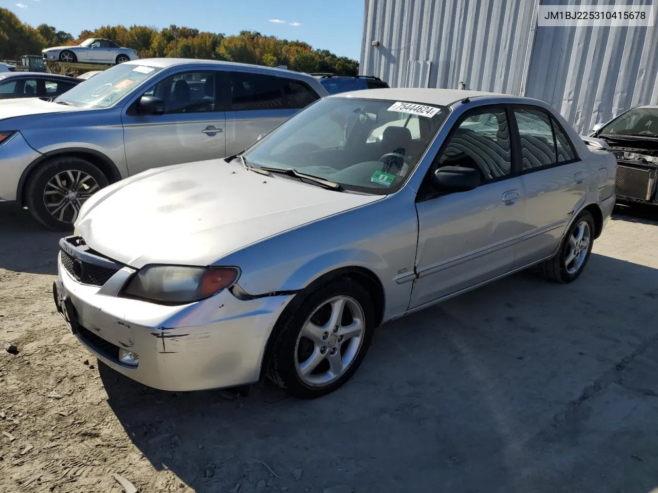 2001 Mazda Protege Lx VIN: JM1BJ225310415678 Lot: 75444624