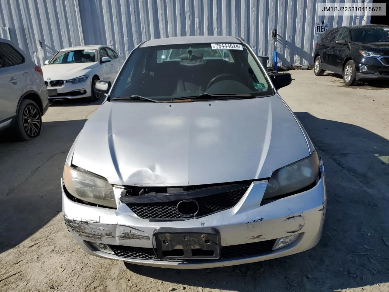 2001 Mazda Protege Lx VIN: JM1BJ225310415678 Lot: 75444624