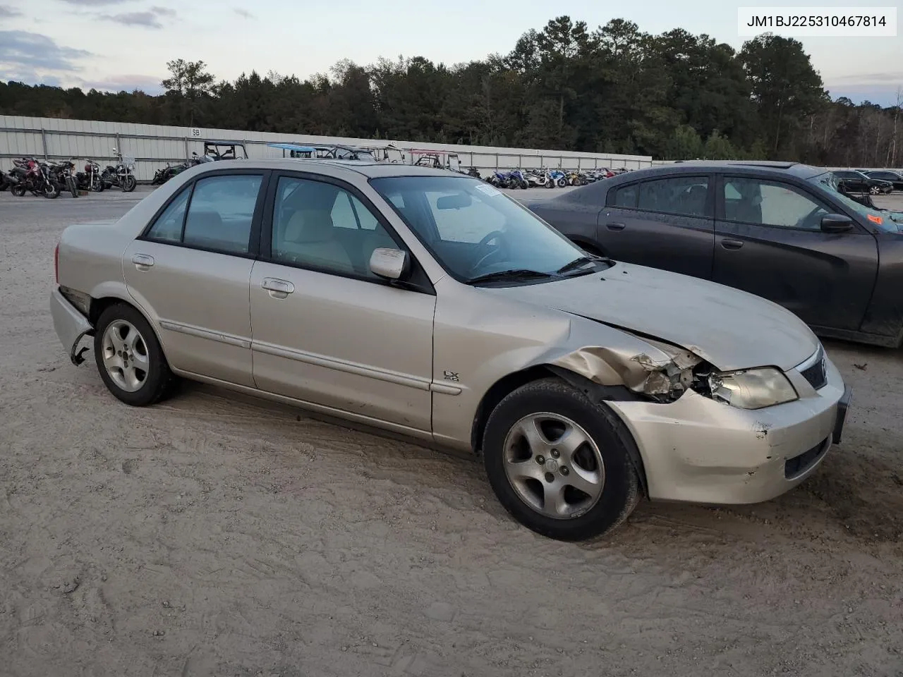 2001 Mazda Protege Lx VIN: JM1BJ225310467814 Lot: 77675414