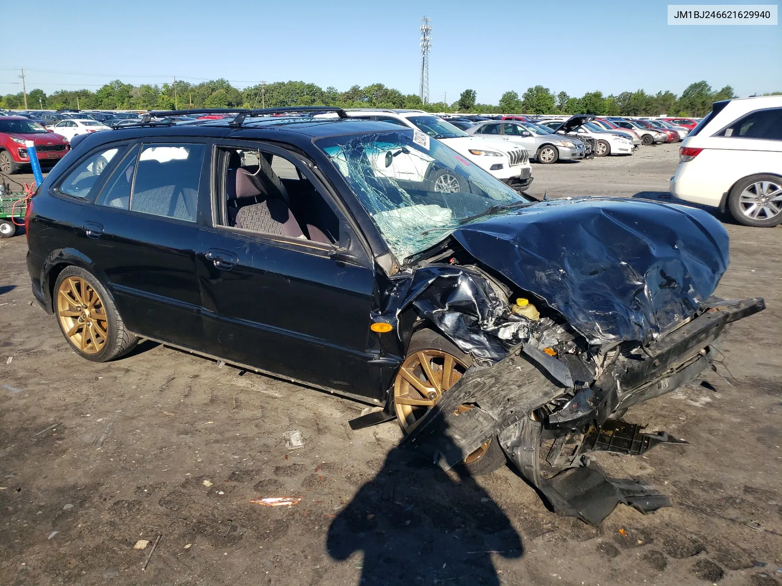 2002 Mazda Protege Pr5 VIN: JM1BJ246621629940 Lot: 62240794