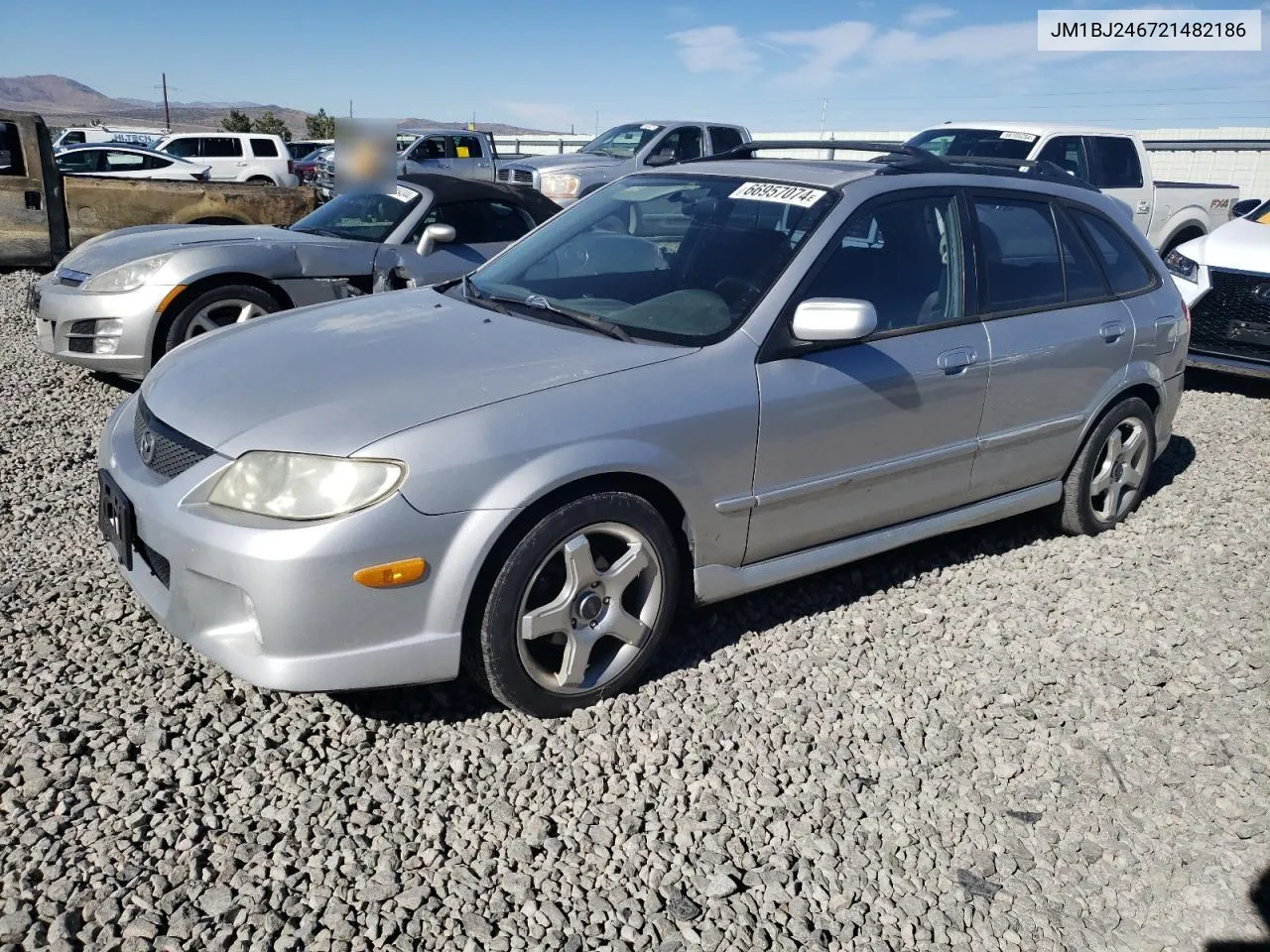 2002 Mazda Protege Pr5 VIN: JM1BJ246721482186 Lot: 66957074