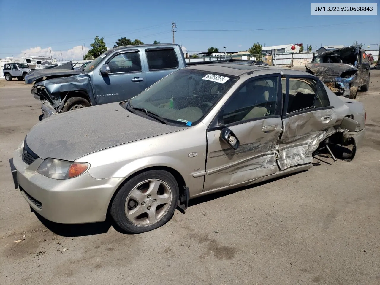 2002 Mazda Protege Dx VIN: JM1BJ225920638843 Lot: 67383324