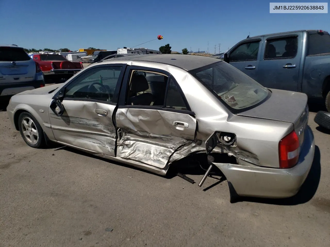 2002 Mazda Protege Dx VIN: JM1BJ225920638843 Lot: 67383324