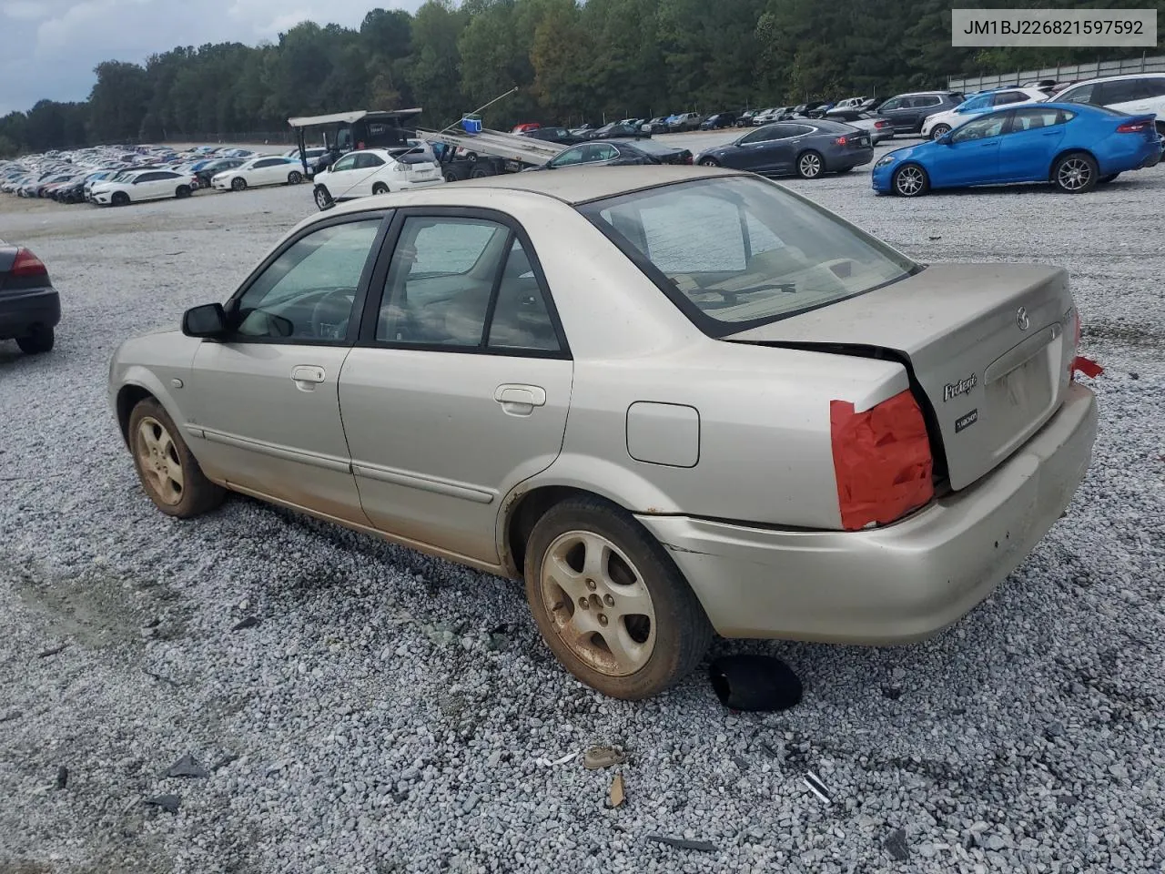 2002 Mazda Protege Dx VIN: JM1BJ226821597592 Lot: 72622424