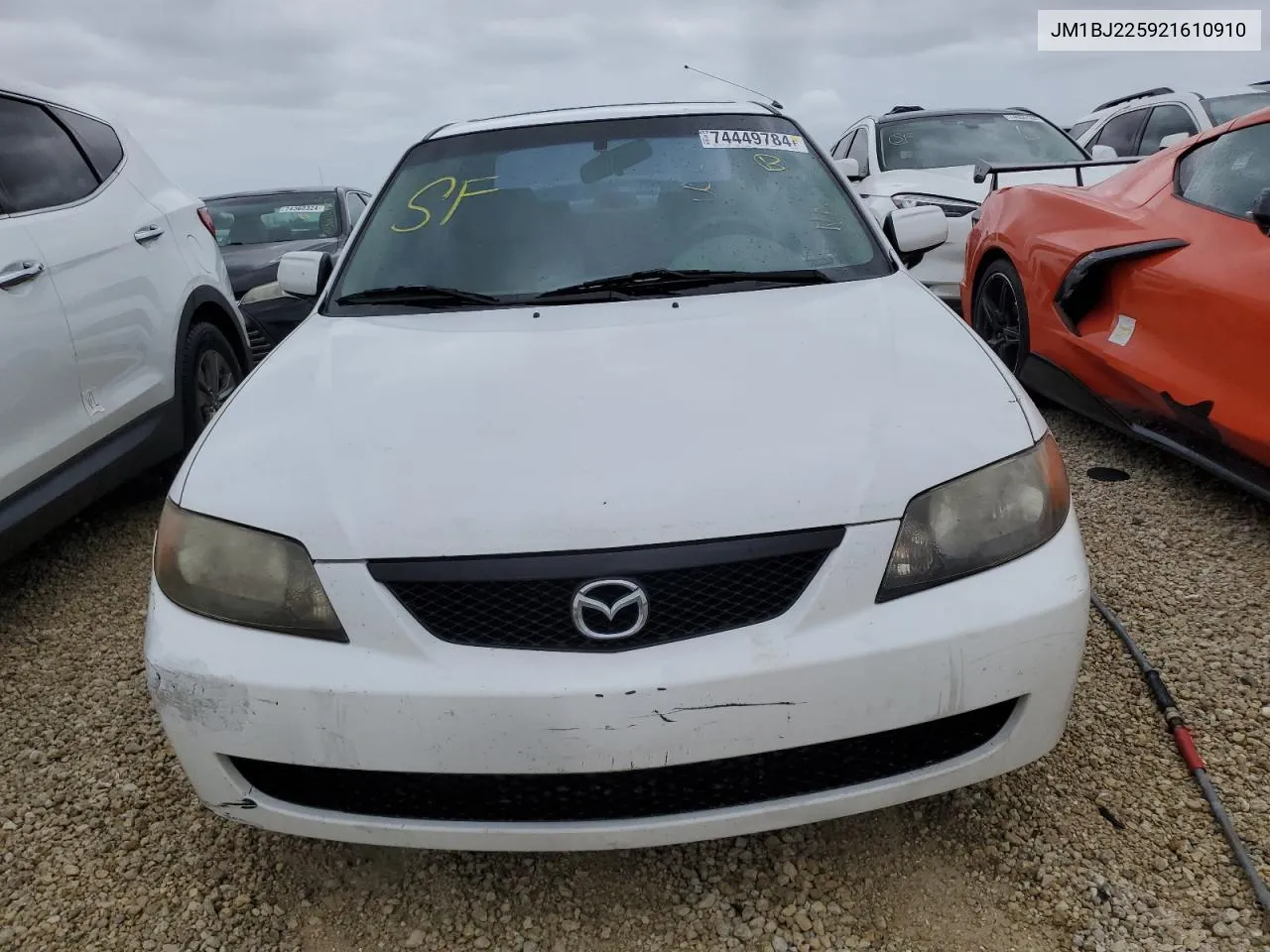 2002 Mazda Protege Dx VIN: JM1BJ225921610910 Lot: 74449784