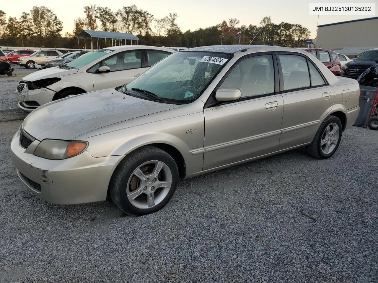 2003 Mazda Protege Dx VIN: JM1BJ225130135292 Lot: 72964524