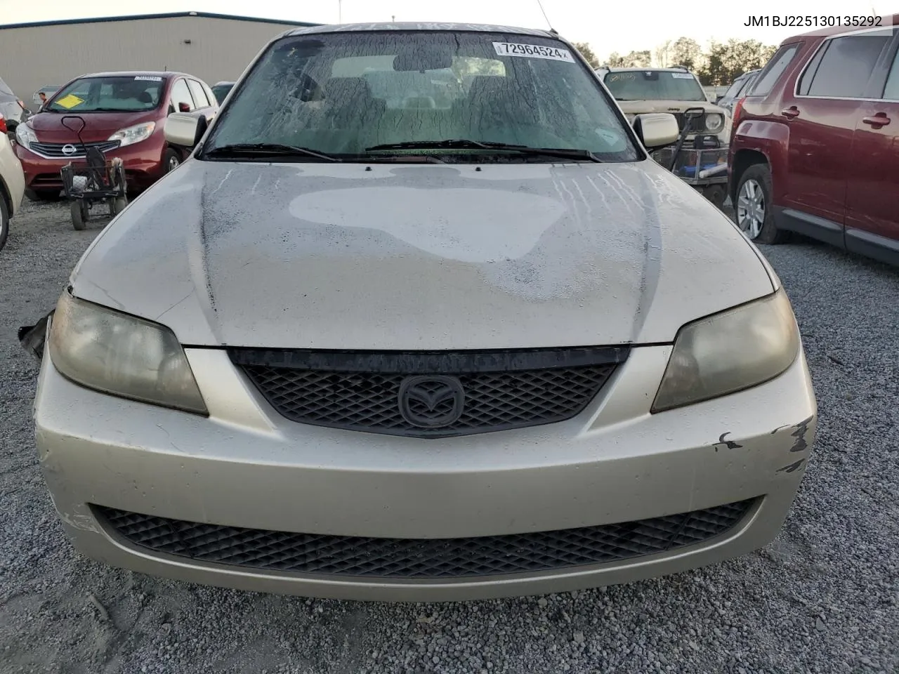 2003 Mazda Protege Dx VIN: JM1BJ225130135292 Lot: 72964524