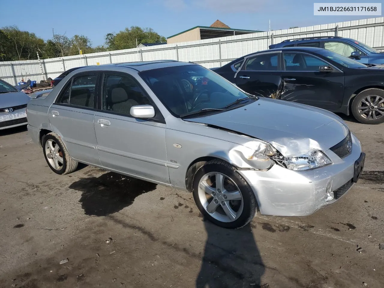 JM1BJ226631171658 2003 Mazda Protege Dx