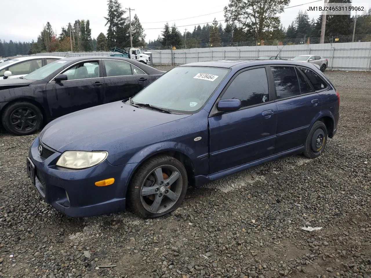 2003 Mazda Protege Pr5 VIN: JM1BJ246531159062 Lot: 75139464