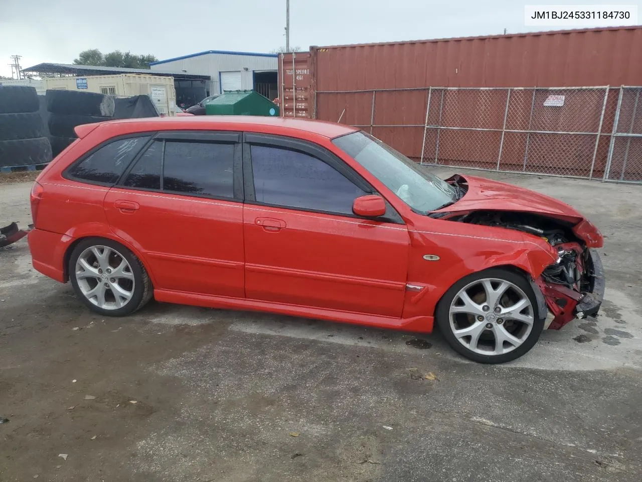 2003 Mazda Protege Pr5 VIN: JM1BJ245331184730 Lot: 78996474