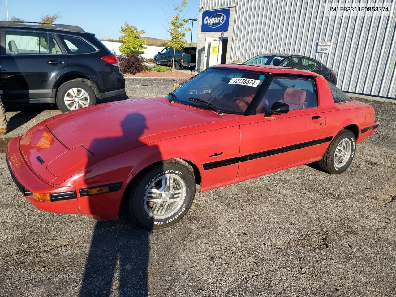 1985 Mazda Rx7 12A VIN: JM1FB3311F0858774 Lot: 72128824