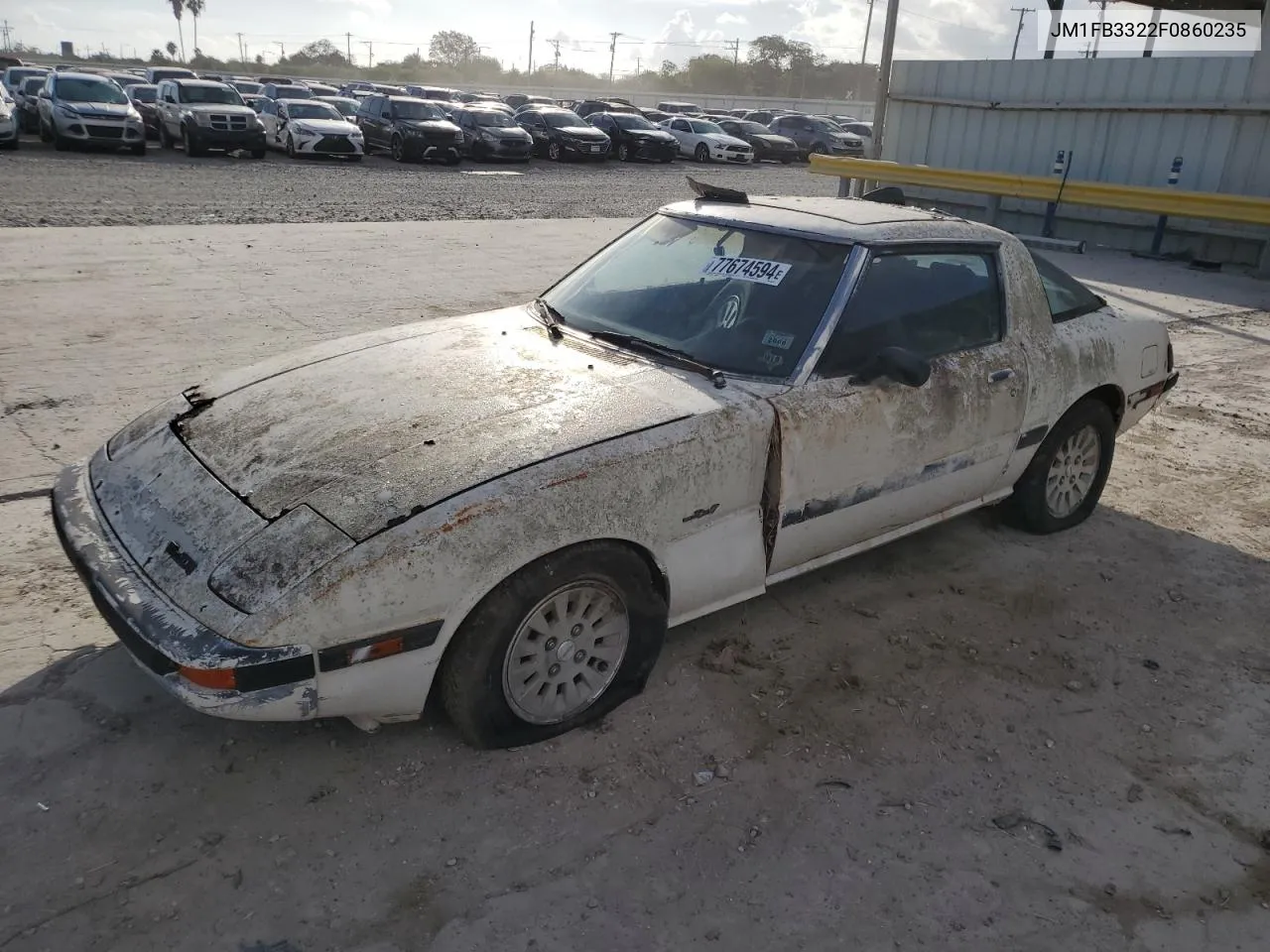 1985 Mazda Rx7 13B VIN: JM1FB3322F0860235 Lot: 77674594