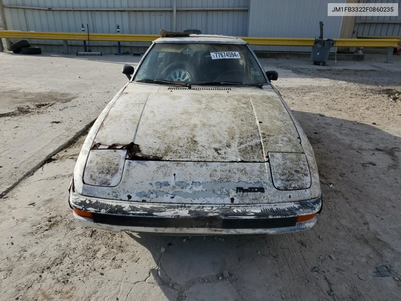 1985 Mazda Rx7 13B VIN: JM1FB3322F0860235 Lot: 77674594