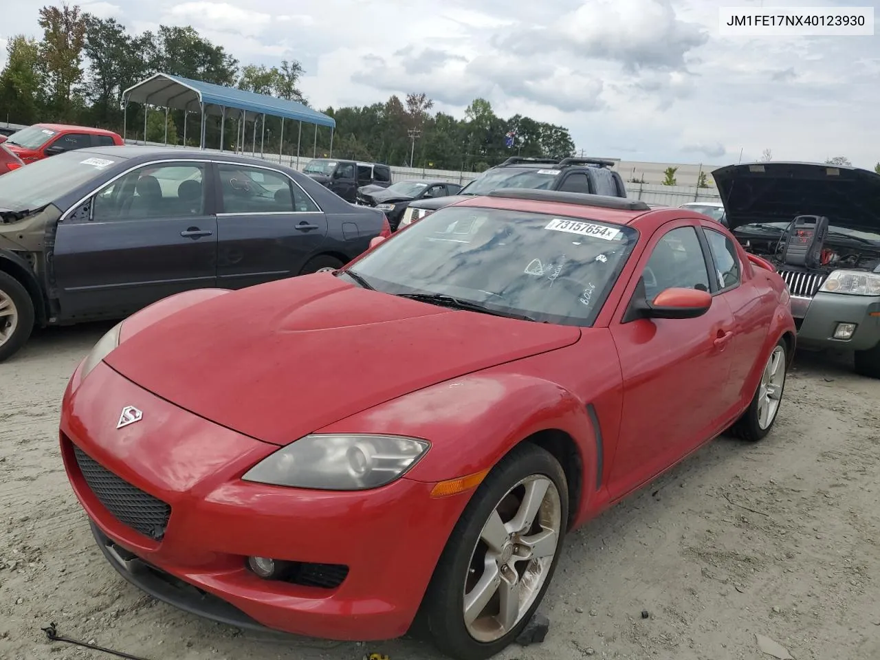 2004 Mazda Rx8 VIN: JM1FE17NX40123930 Lot: 73157654