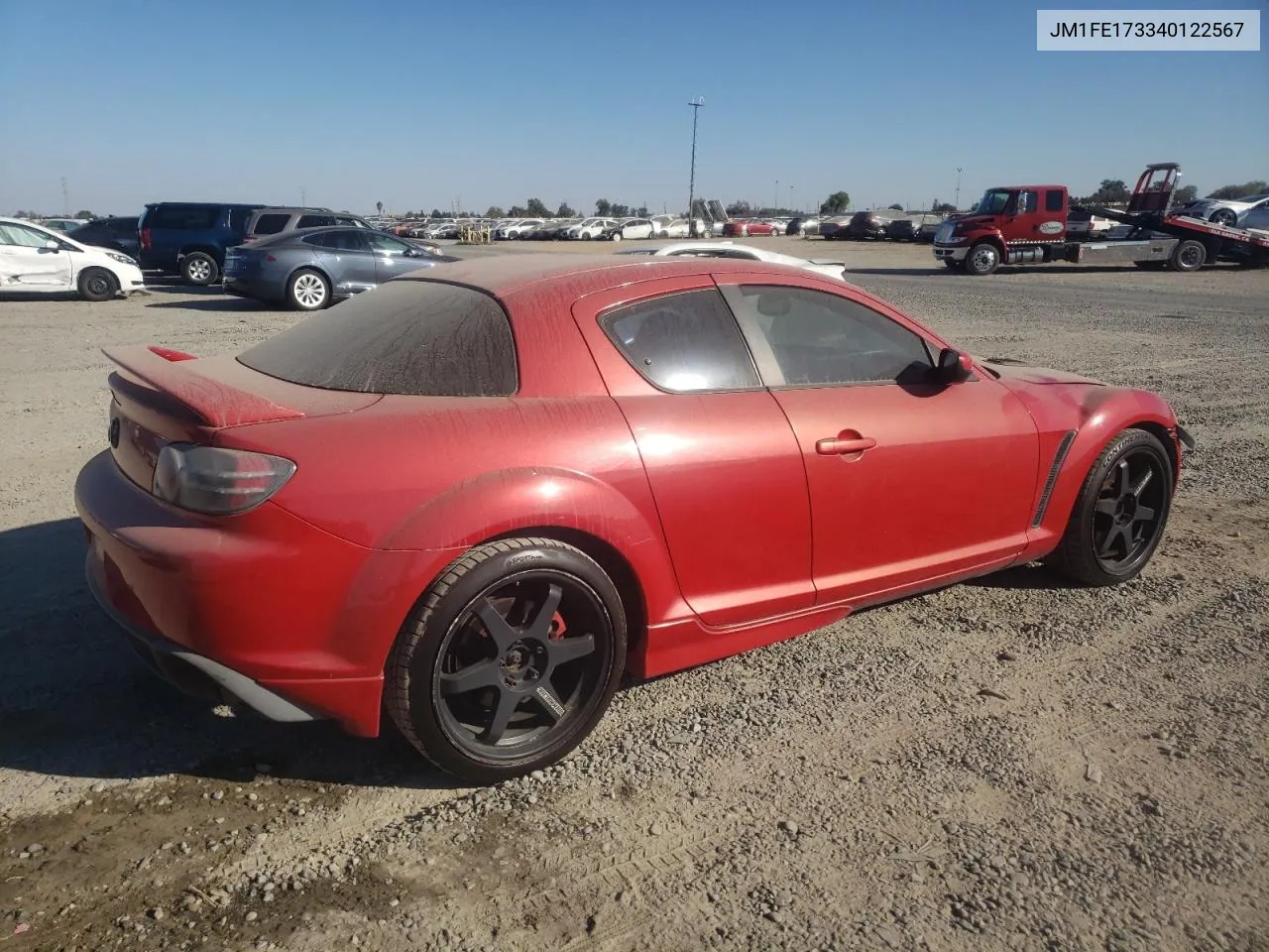 2004 Mazda Rx8 VIN: JM1FE173340122567 Lot: 76424894