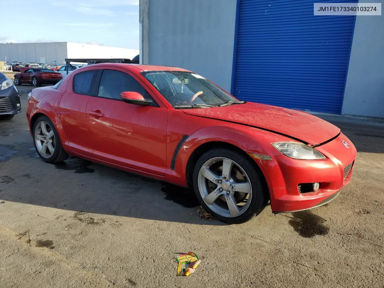 2004 Mazda Rx8 VIN: JM1FE173340103274 Lot: 80391344