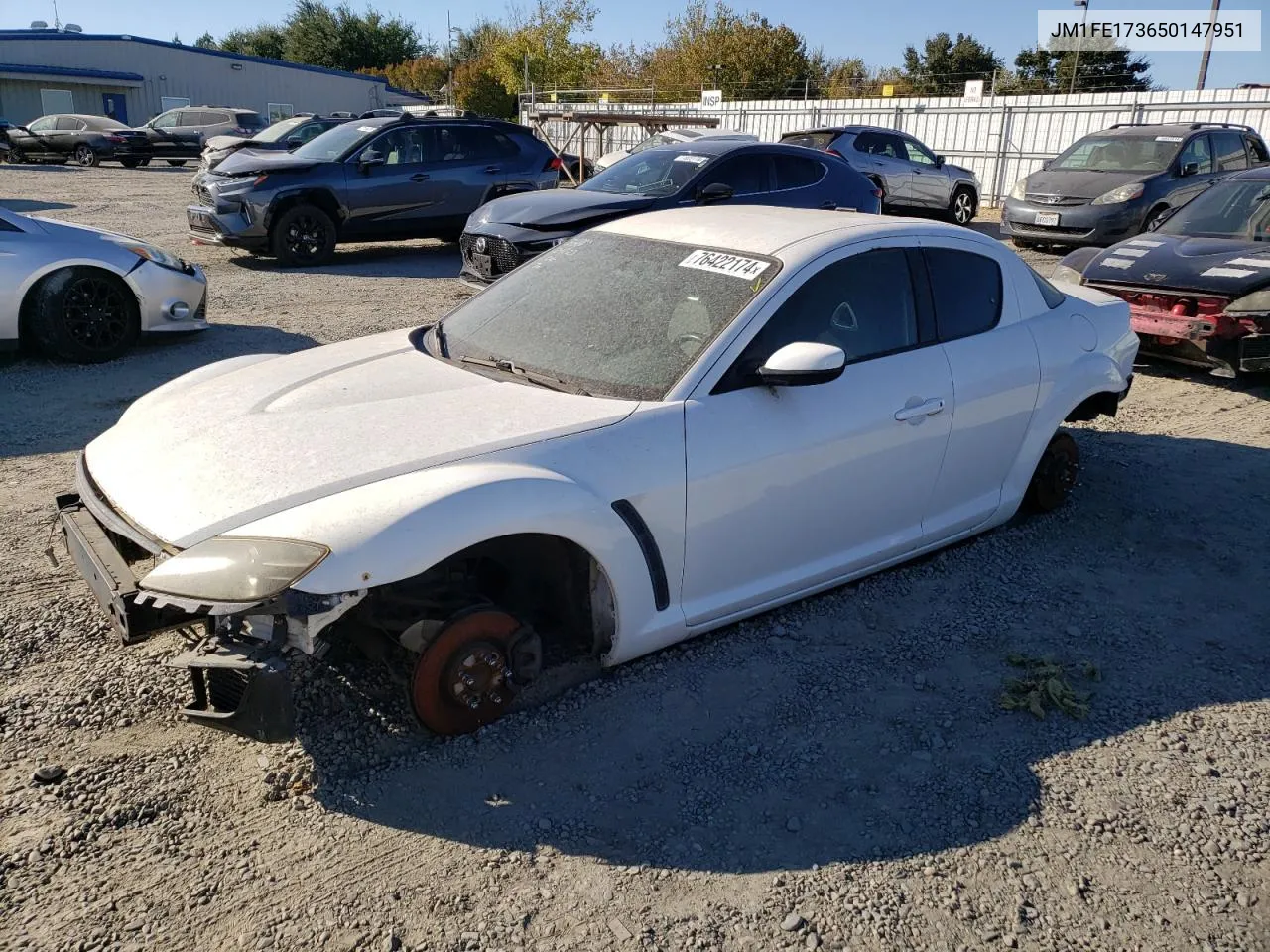 2005 Mazda Rx8 VIN: JM1FE173650147951 Lot: 76422174