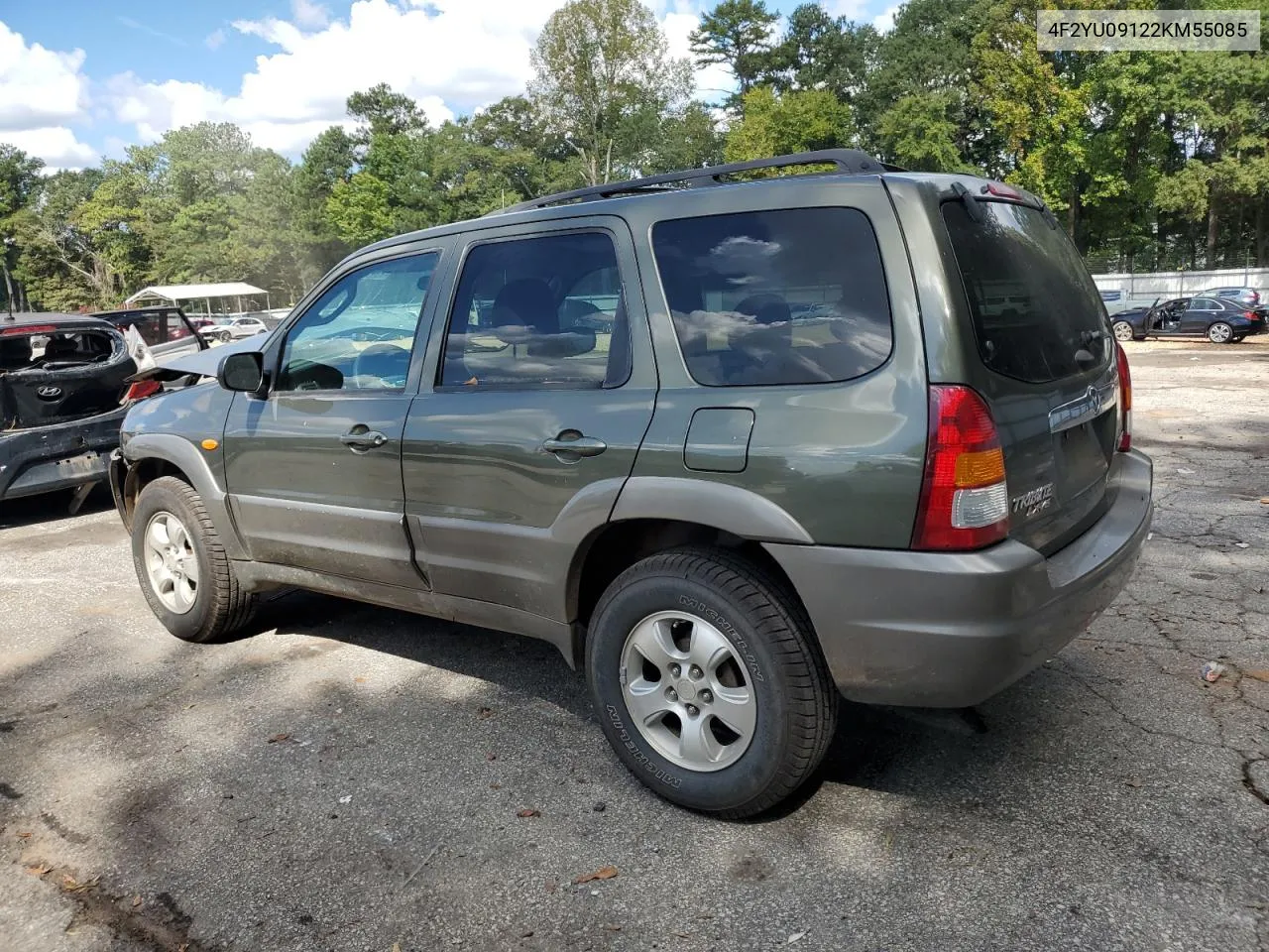 2002 Mazda Tribute Lx VIN: 4F2YU09122KM55085 Lot: 71604184