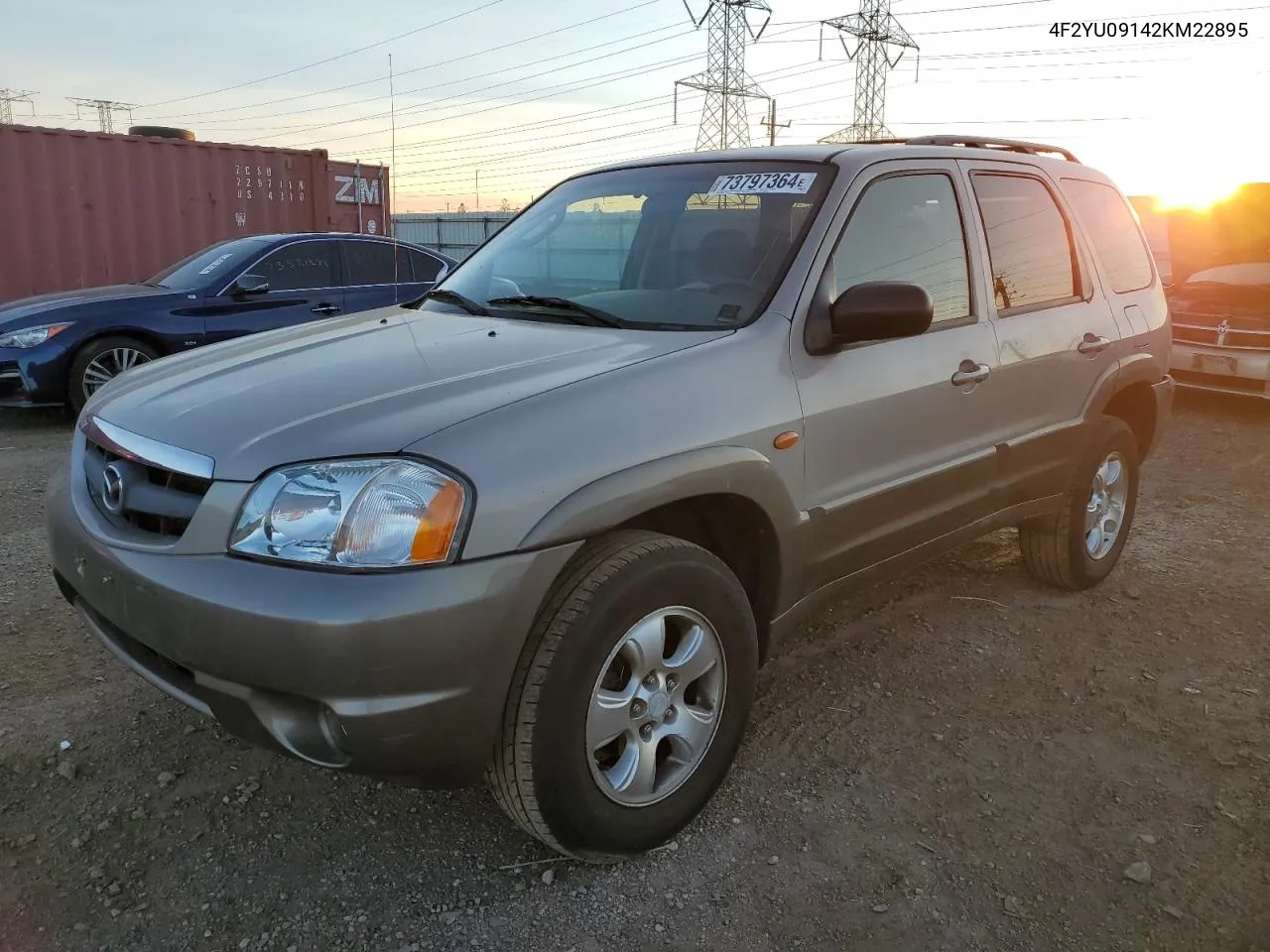 2002 Mazda Tribute Lx VIN: 4F2YU09142KM22895 Lot: 73797364