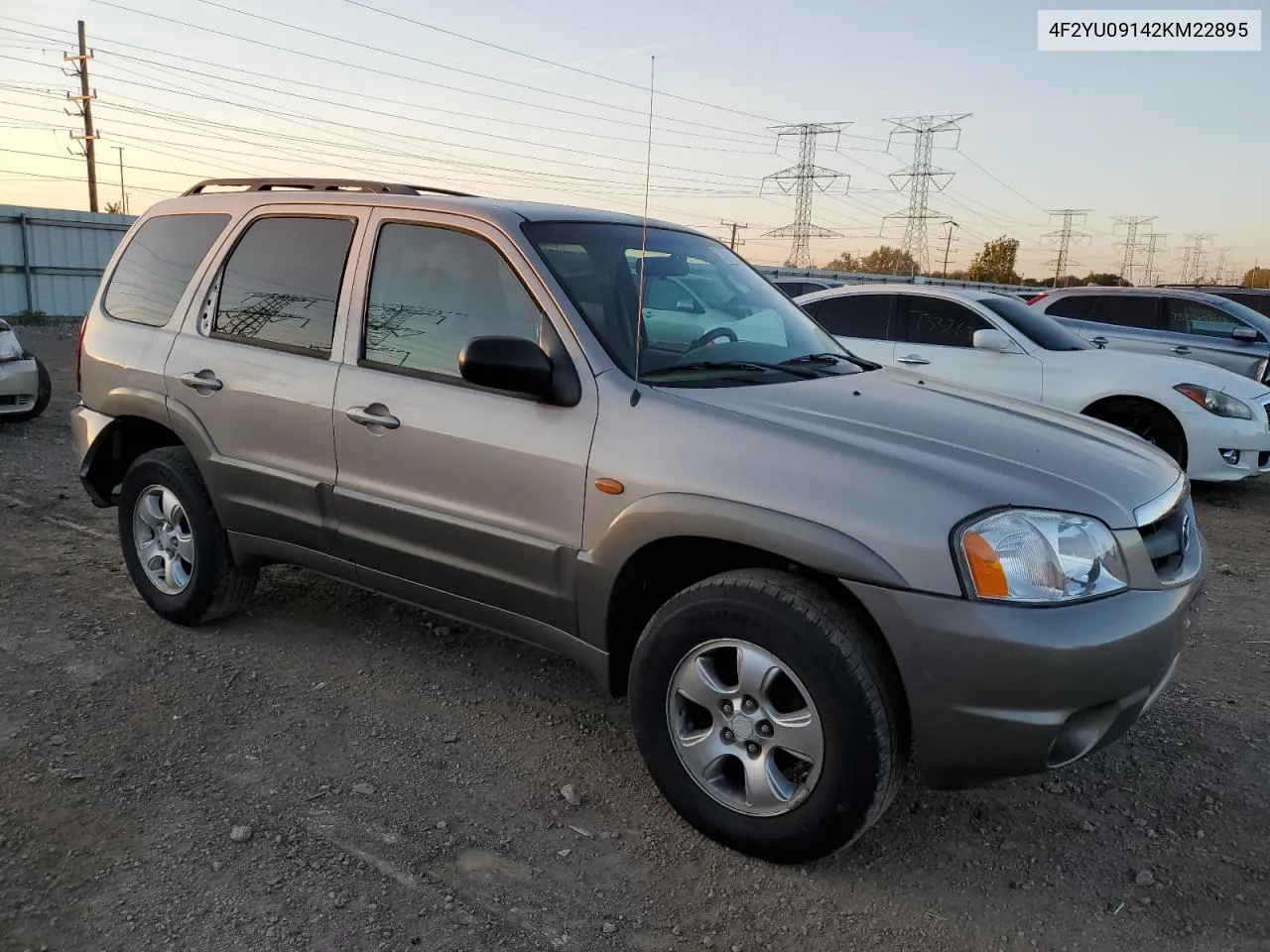 2002 Mazda Tribute Lx VIN: 4F2YU09142KM22895 Lot: 73797364