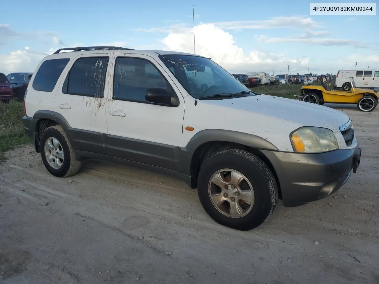 2002 Mazda Tribute Lx VIN: 4F2YU09182KM09244 Lot: 76758954