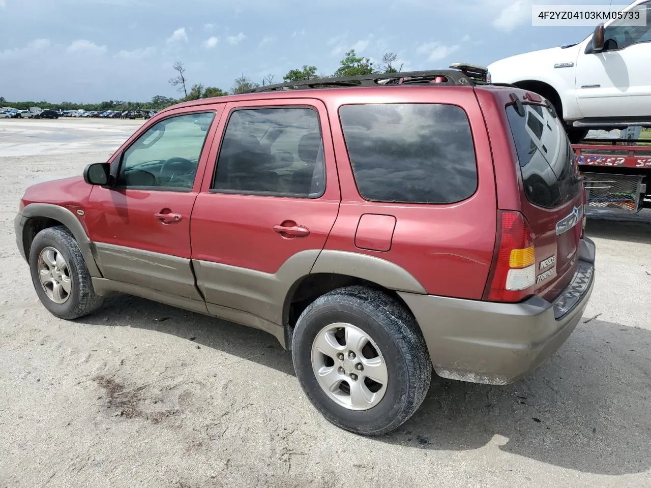 4F2YZ04103KM05733 2003 Mazda Tribute Lx